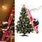 Electric Climbing Santa Claus Musical Xmas Toy Gift Decor with Rope Ladder